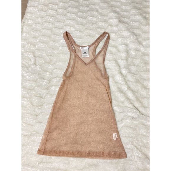 L.A. Express Womens Sheer Tank Top S Pink - Picture 10 of 10